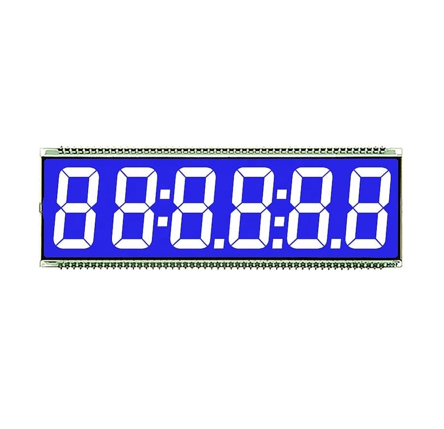 6 Digit LCD HTN Custom Display 7 Segment for Fuel Dispenser Display