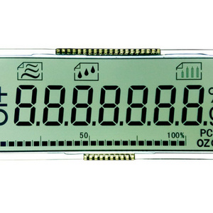 Monochrome LCD Display 7 segment 4 Digit Alphanumeric LCD with Waterproof Connector 18 PIN