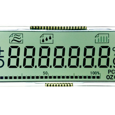 Monochrome LCD Display 7 segment 4 Digit Alphanumeric LCD with Waterproof Connector 18 PIN