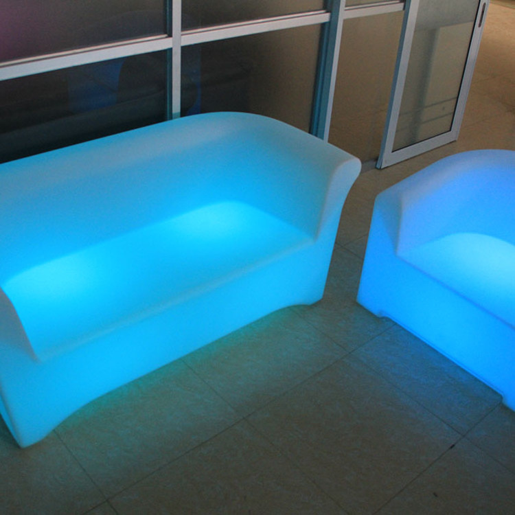 Bar Styles Sofa Plastic Retro Style Color Changing Led Furniture