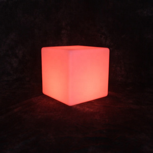 LED Cube Chairs Flashing Light Promotional Magic Sitting White 40cm Mini Led Cube