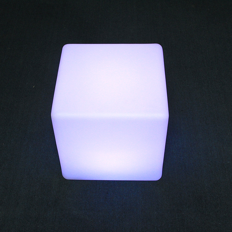 LED Plastic RGB Cube For Table And Seat Manufactory Directly LED Cube LED 16 Colors Change Light Cube