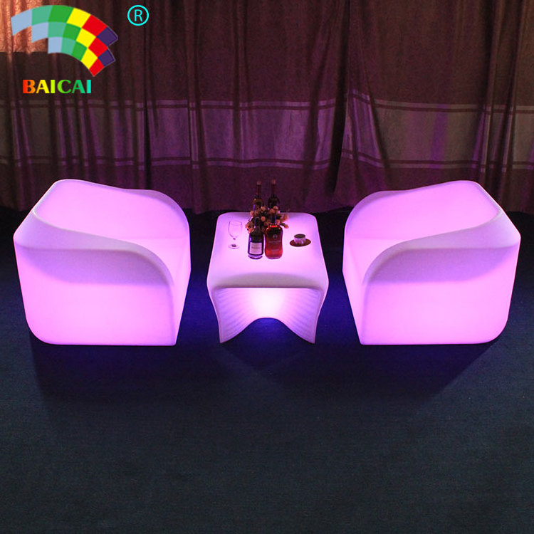 Hot Sell Led Sofa Chair Light Up Sofa Furniture Night Club Led Sofa