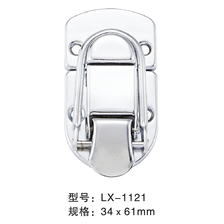 Factory Wholesale Hardware Hinge Lock Clasp Metal Nickel Toggle Latch Lock Jewelry Box Wooden Box Lock