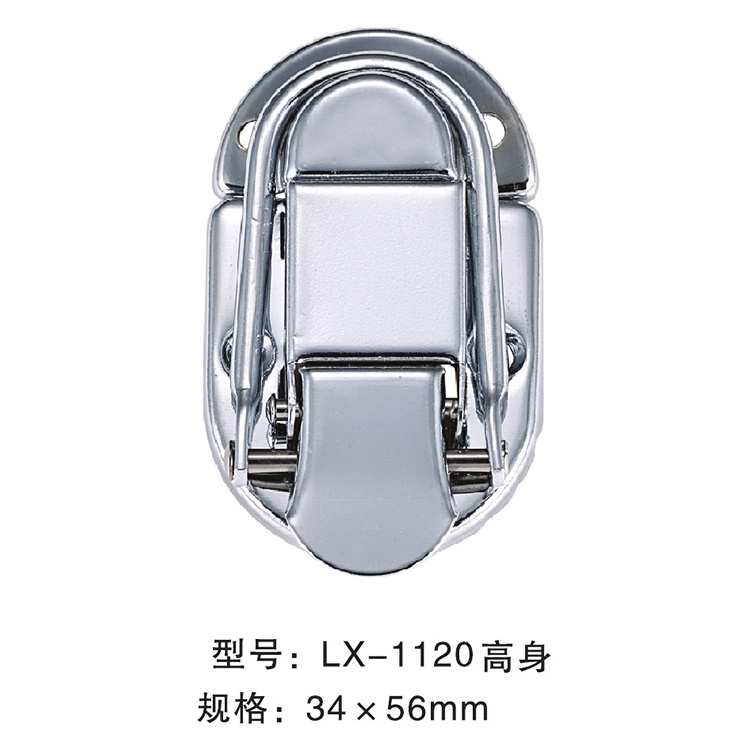 Factory Wholesale Hardware Hinge Lock Clasp Metal Nickel Toggle Latch Lock Jewelry Box Wooden Box Lock