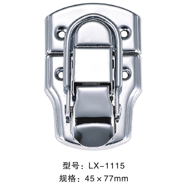 Factory Wholesale Hardware Hinge Lock Clasp Metal Nickel Toggle Latch Lock Jewelry Box Wooden Box Lock