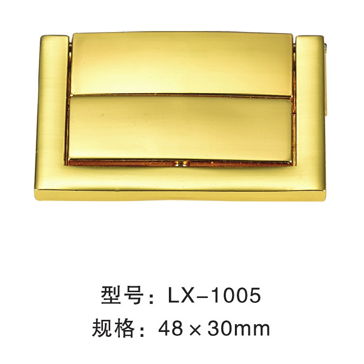 Wholesale Square Lock Wooden Case Cosmetic Case Various Boxes Metal Hardware Accessories Box Lock Latch Clasp