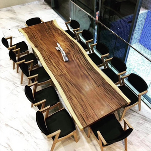 12 Seat Solid Wood Dining Table 300cm*100cm Acacia Wood Slab Table Exw For Dining Room Furniture And Office Furniture In Stock