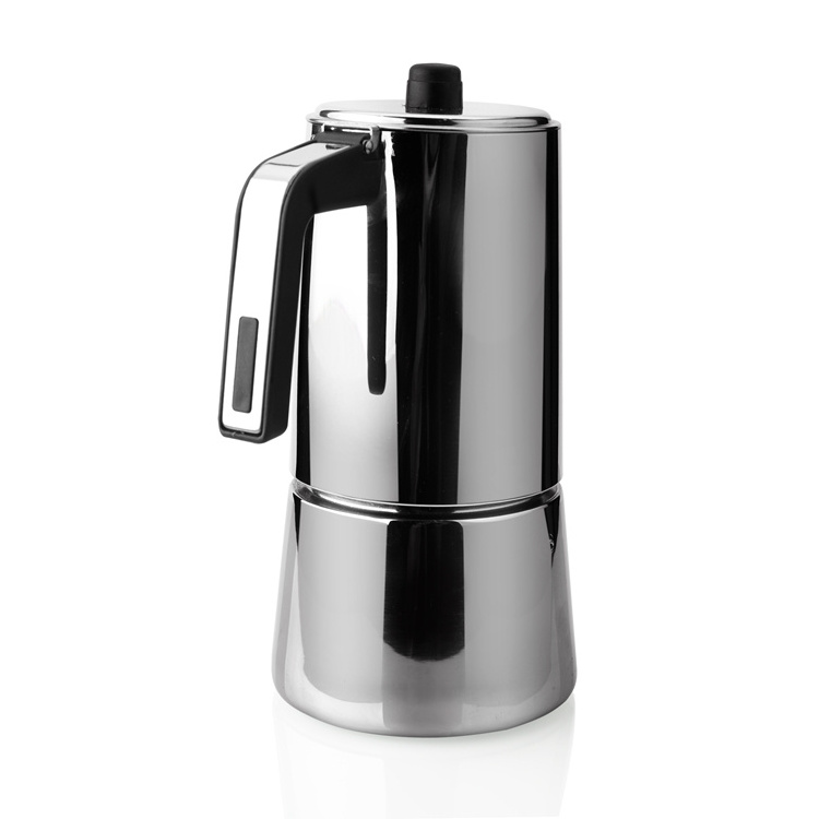 Factory Hot sale Premium 3-12 Cups Portable Stovetop Induction Stainless Steel Portable Espresso Coffee Maker Moka pot