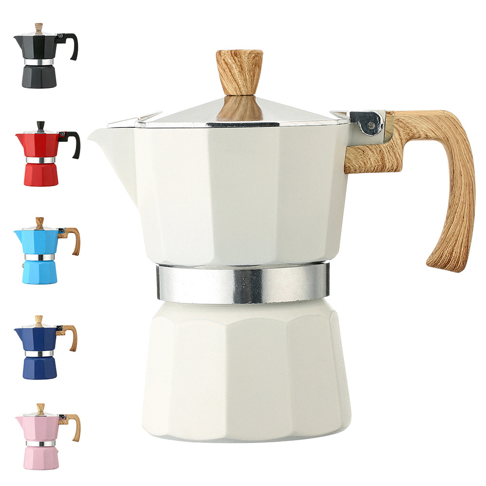 Espresso Maker For Great Flavored Strong Classic Italian Style 3 Cup 6Cup Moka Pot