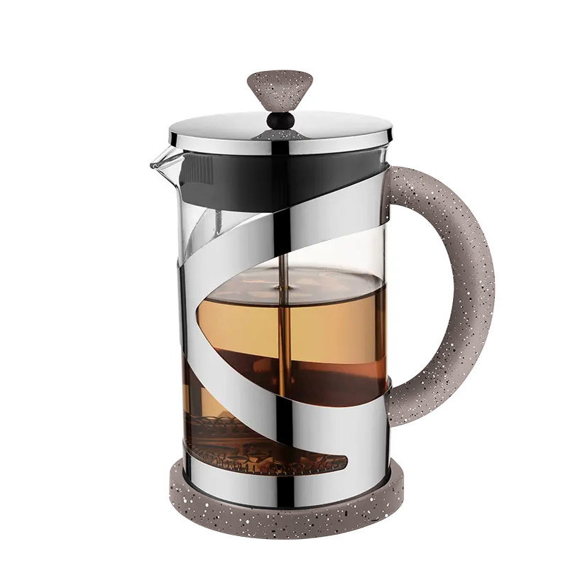 Cafetieres Coffee Plunger 34oz Coffee Press Stainless Steel Filter High Borosilicate Glass French Press  Coffee Tea Maker