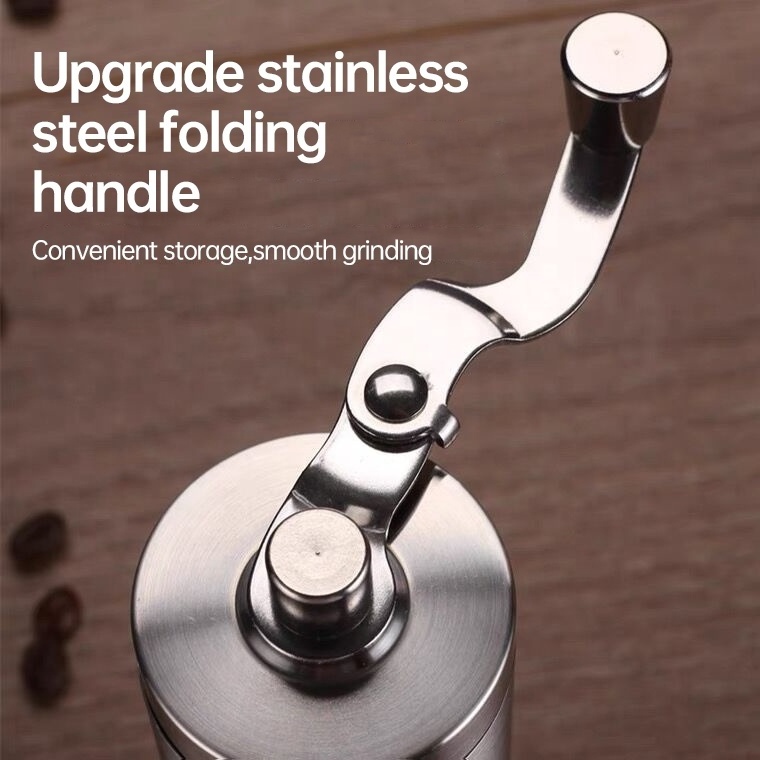 Commercial Pro Stainless Steel Coffee Hand Grinder Crank Manual For Kitchen Use