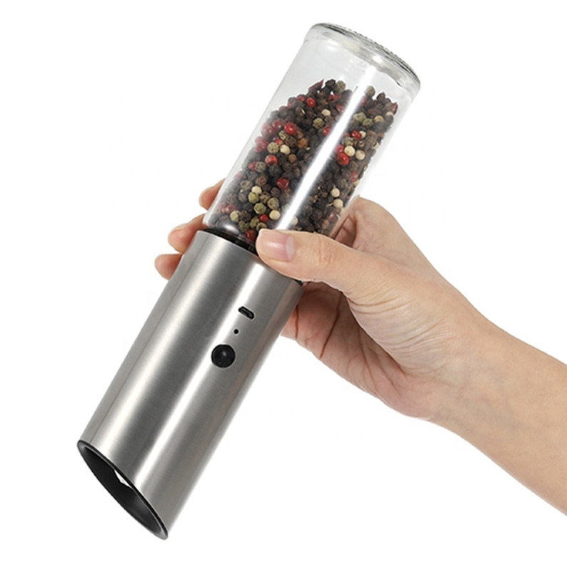 Large Capacity Adjustable Pepper Grinder Electric Grinder for Spices and Herbs