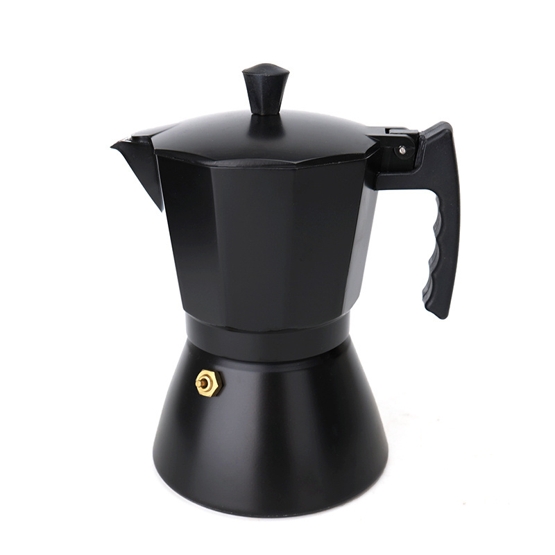 Stocked 3/6Cups Customized Pink Red New Innovative Durable Aluminum Metal Electric Moka Pot Coffee Maker Espresso Coffee Maker