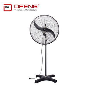 26" High Power industrial OX blade industrial stand fan with oscillating wall mounted air cooling floor pedestal standing fans