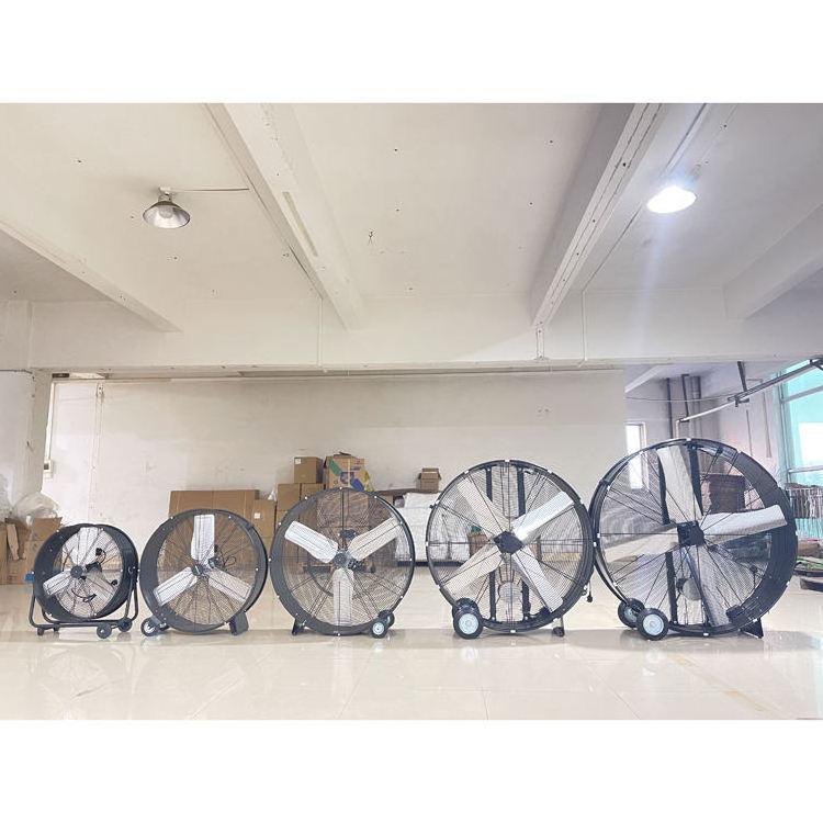 DEFENG 30 inch  High quality Factory floor mounted powerful strong wind air  cooling ventilation large industrial drum fan