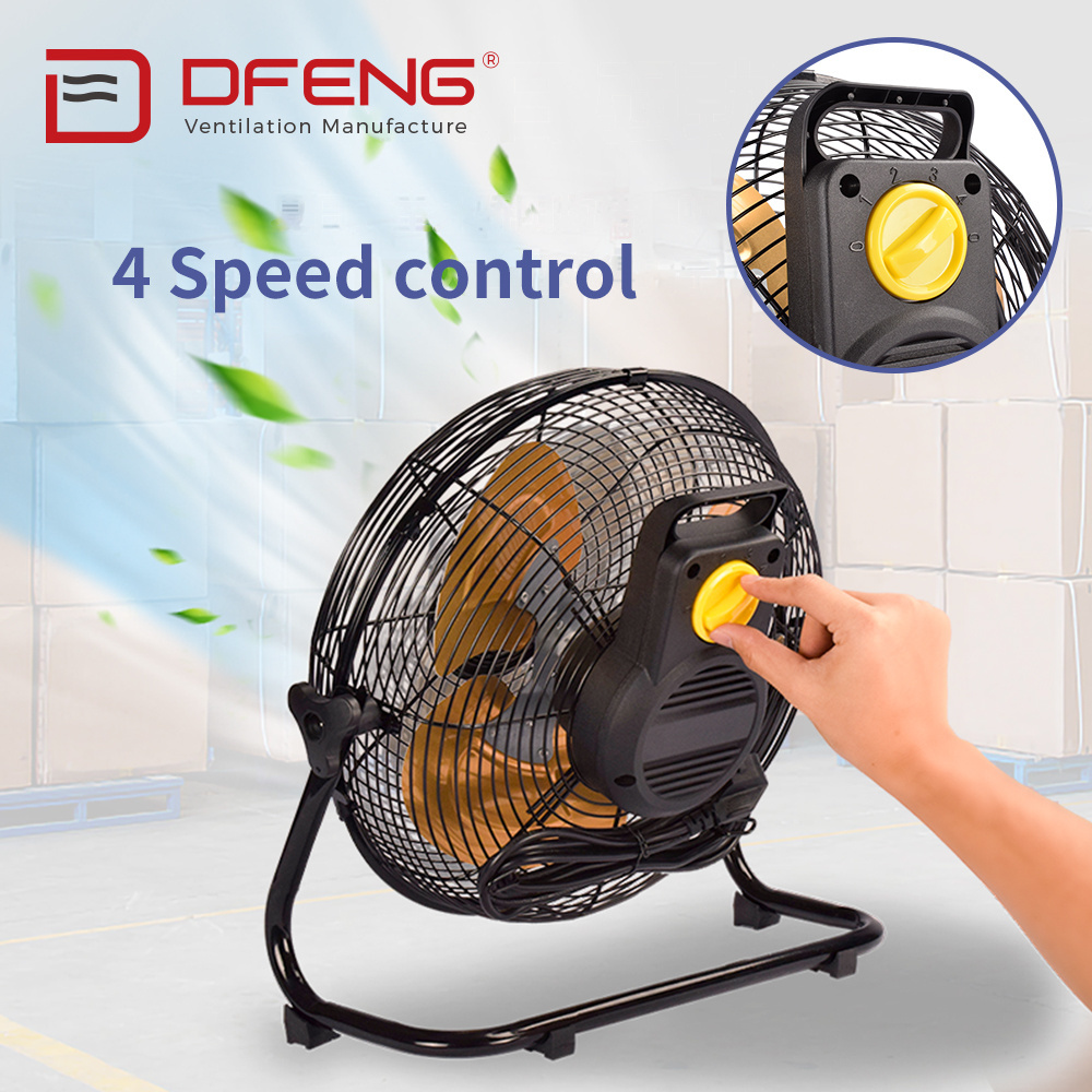 DEFENG Hot Sell 220V 80W 12 14 16 18 20 inch ventilador for Basement summer industrial floor standing fans