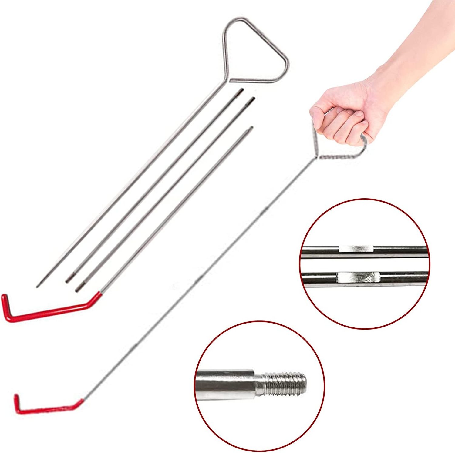 Locksmith Supplies Long Reach Grabber Automotive Opening Car Door Lockout Lock Pick Trim Removal Tool Kit With Air Wedge