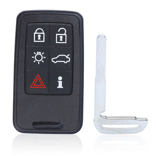 Smart Remote Key Shell Fob 6 Buttons for Volvo 2007-2016 S60 S80 V70 XC60 XC70 Car Key Housing