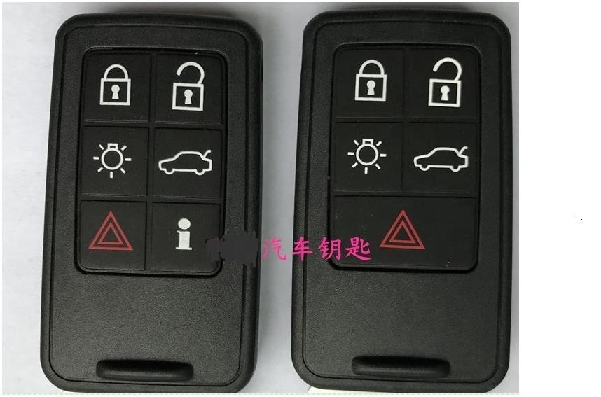 Smart Remote Key Shell Fob 6 Buttons for Volvo 2007-2016 S60 S80 V70 XC60 XC70 Car Key Housing