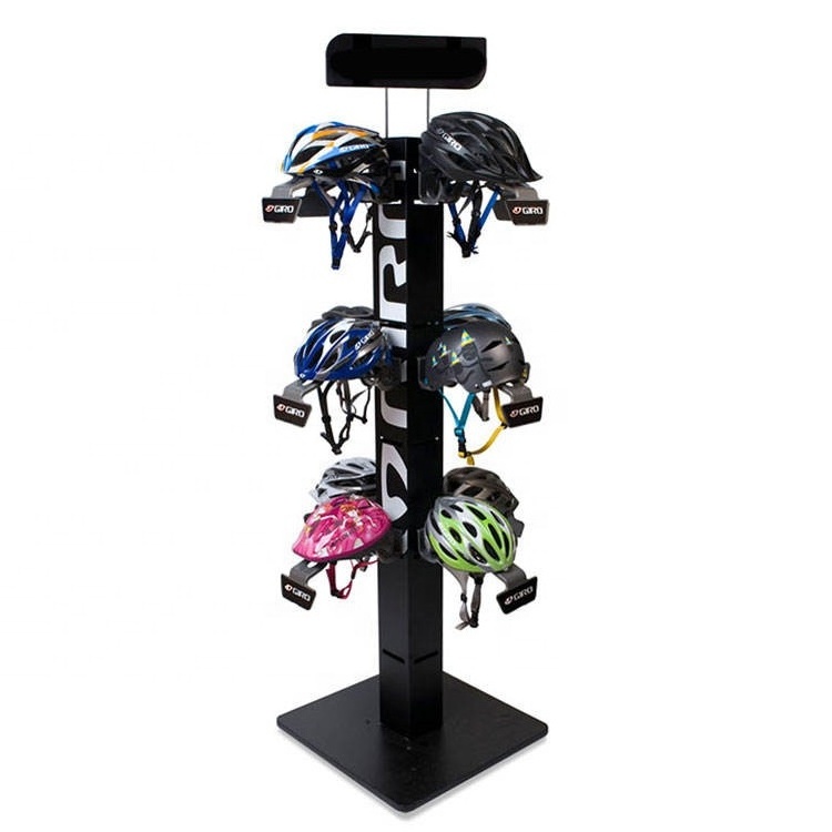 Custom Motorcycle Bike Safety Helmet Metal Display Stand Store Sports Hats Full Face Helmet Display Rack