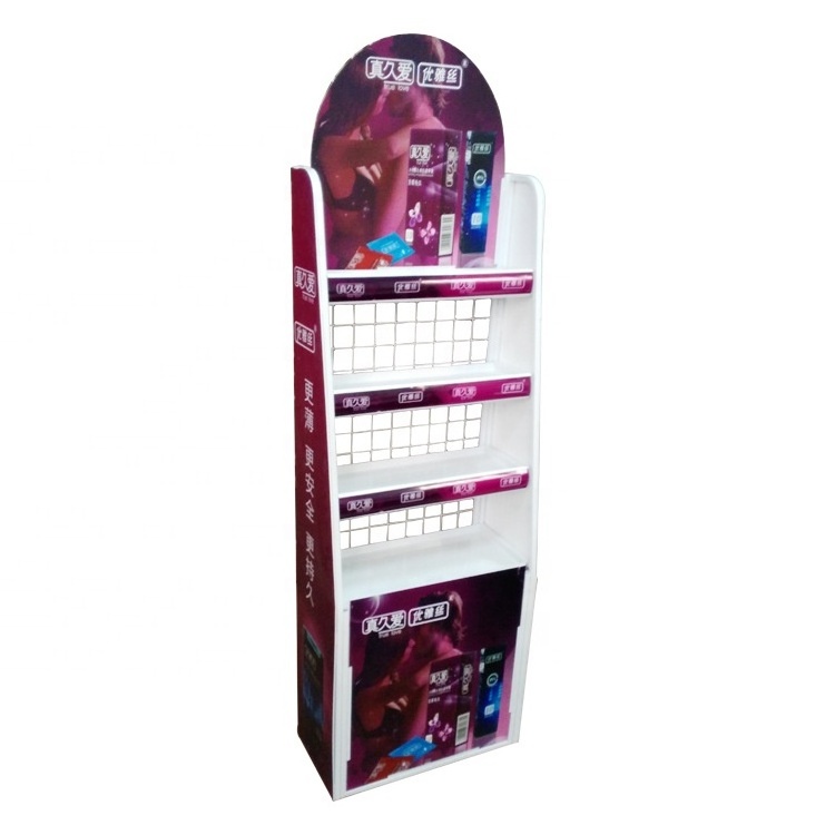 Supermarket Custom Design Snacks Candy Metal Wire Display Stand Shelf Food Potato Chips Display Rack