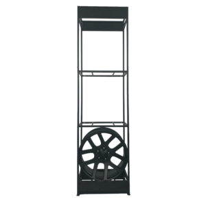 Custom Showroom 3 Layer Floor Standing Car Parts Alloy Wheel Hub Rims Sample Metal Display Rack Stand