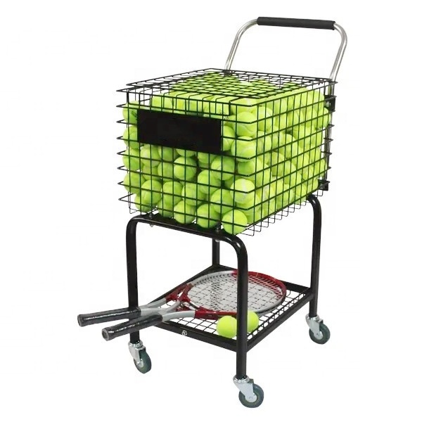 Custom Multipurpose Outdoor Sports Tennis Ball Collection Cart Supermarket Products Shopping Trolley Cart