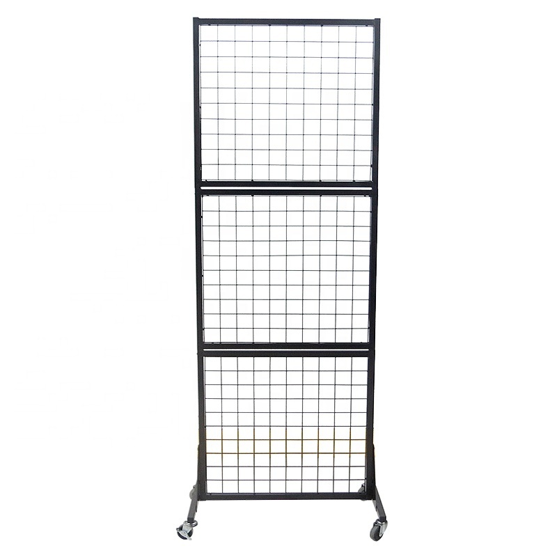 Grocery Store Hanging Phone Accessories Tools Snack Potato Chips Food Jewelry 3 Section Metal Mesh Display Rack Stand