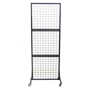 Grocery Store Hanging Phone Accessories Tools Snack Potato Chips Food Jewelry 3 Section Metal Mesh Display Rack Stand