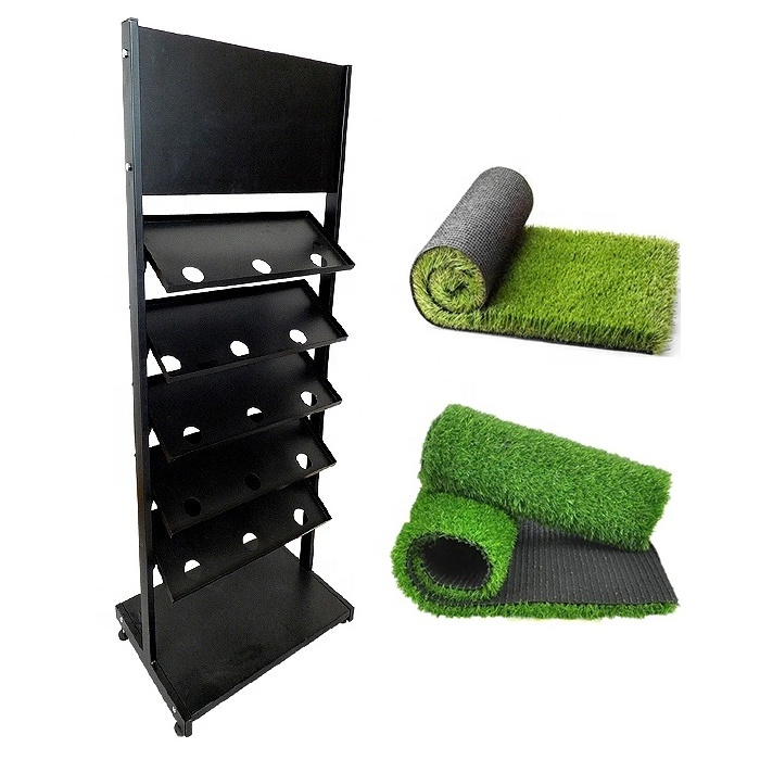 Shop Playground Astro Artificial Turf Grass PU Running Track Sample Ceramic Tiles Metal Display Stand Rack Holder