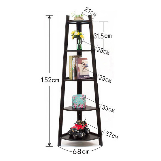 Modern Living Room Plant Pots Alarm Clock Toys Storage Rack Book Magazine Shelf Metal Wood Display Stand