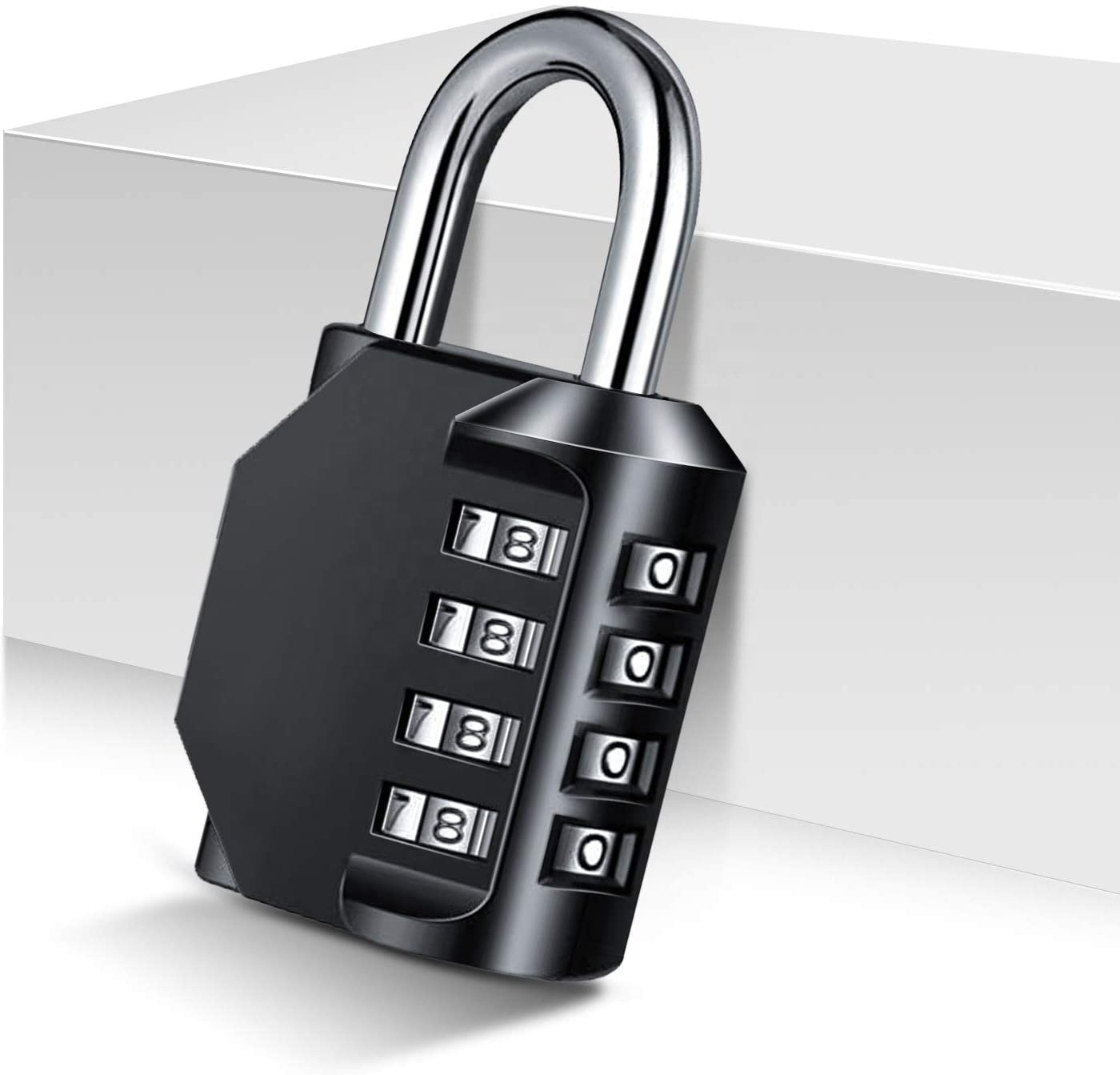 Combination Lock Heavy Duty Padlock with Code Re settable Combination Padlock with Steel Shackle Security Locks