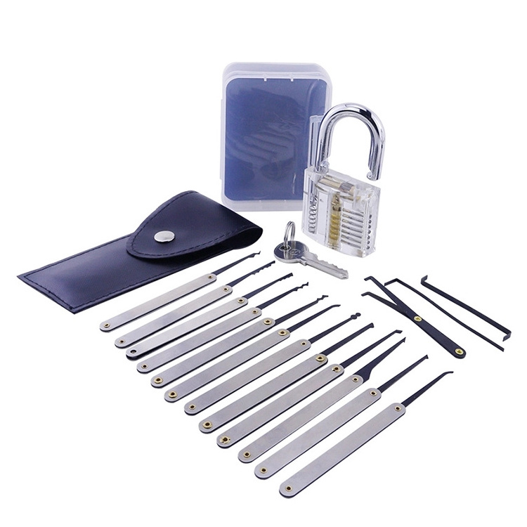 15pcs practice training door lock picking set tool lock opening tool