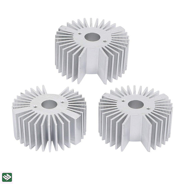 Round Tube Sunflower Flexible Heat Sink High Quality Custom Colour Aluminum Aluminium Extrusion Customized Radiator 120w CN;GUA