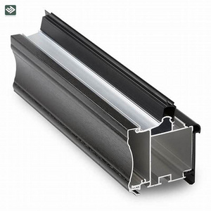 CNC machining extruded aluminum track frame for solar panel 6063 T5