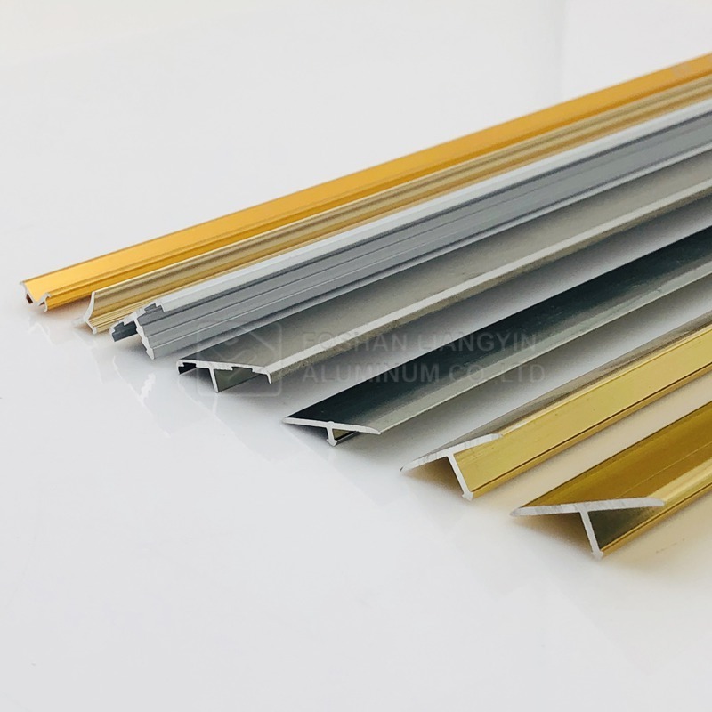 Mirror Polished Tile Accessories Metal Ceramic Corners For Marble Edge Aluminum Tile Trim