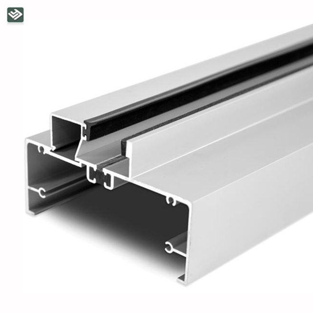 CNC machining extruded aluminum track frame for solar panel 6063 T5