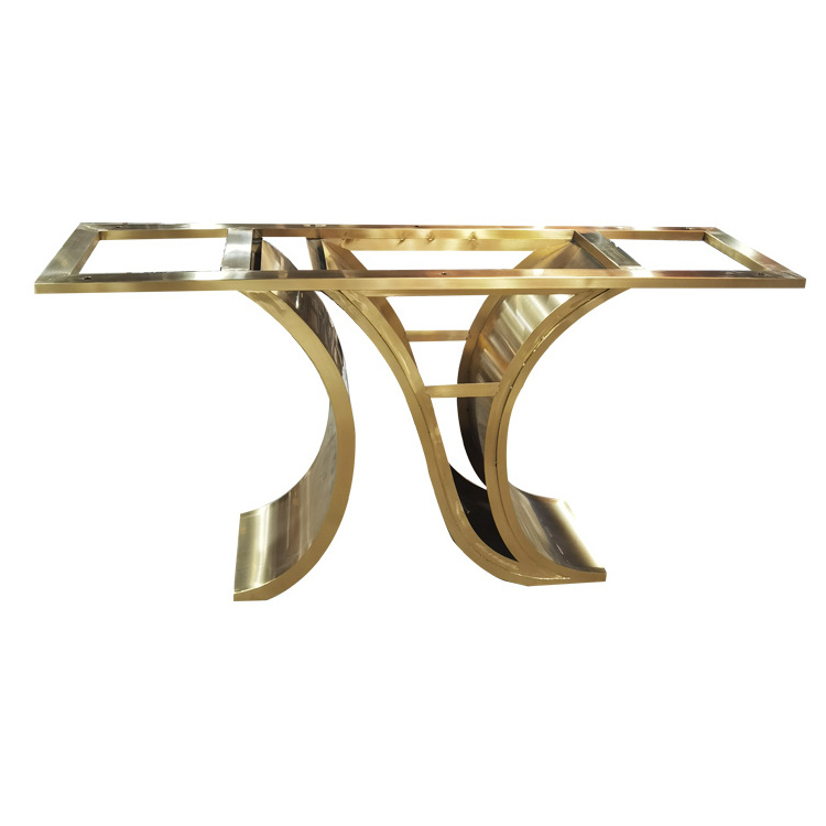 Marble Top Irregular Stainless Steel Base Console Table The Foot Of The Entryway Table  Gold Stainless Steel Leg