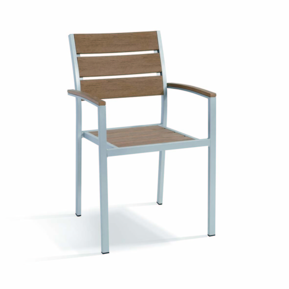 Set of 2 Metal Garden Chairs Teak Wood Plastic for Indoor and Outdoor Use for Patio Settings in Parks and Workshops