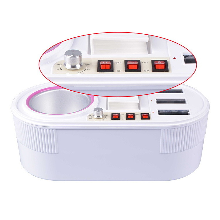 3 In 1 Roll On Waxing Heating Professional Warmer Wax Pot Heater Paraffin Heater For Skin Care Double Wax Warmer