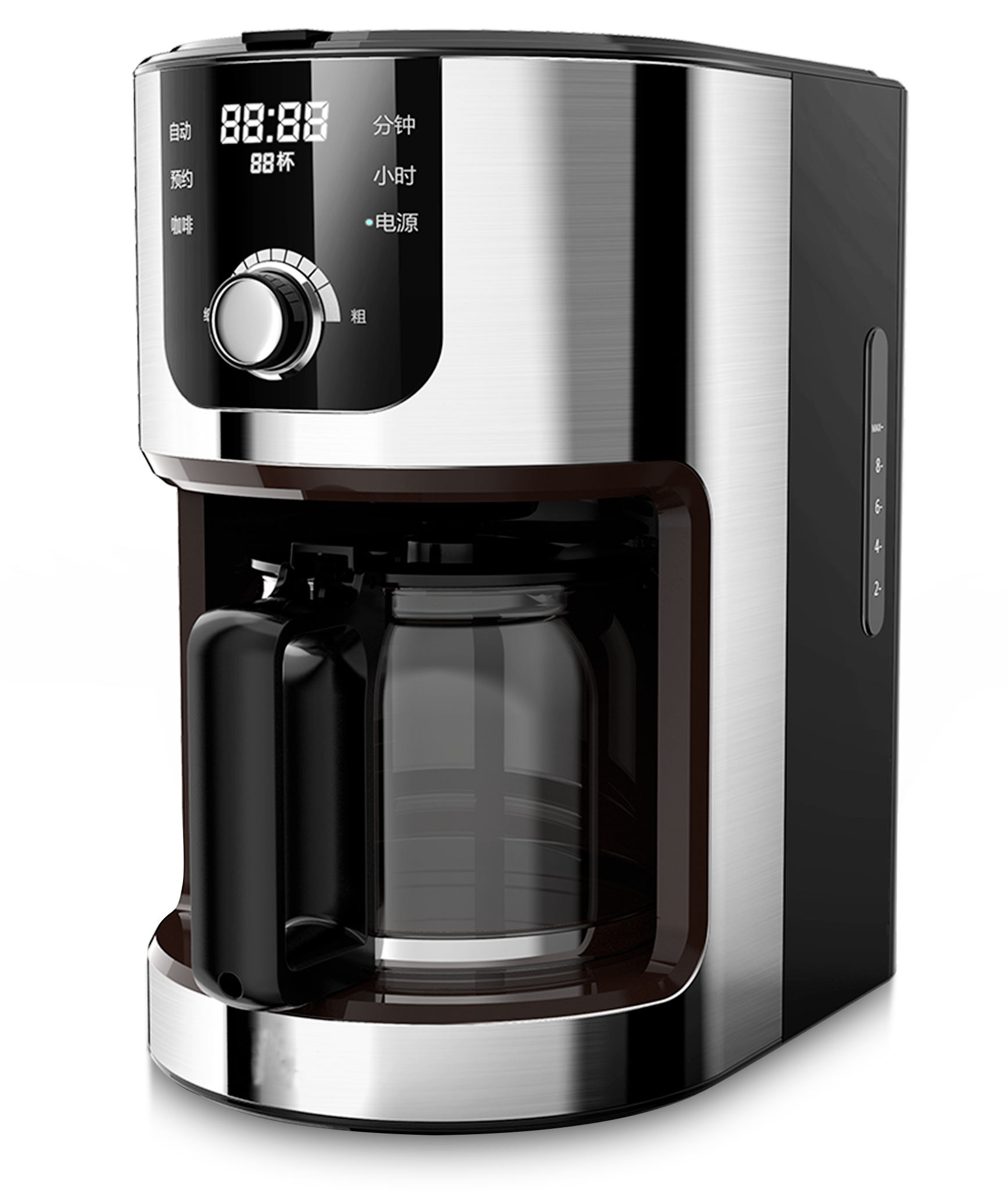 10 cups Automatic Coffee Machine with Coffee Bean Grinder from Bean to Cup