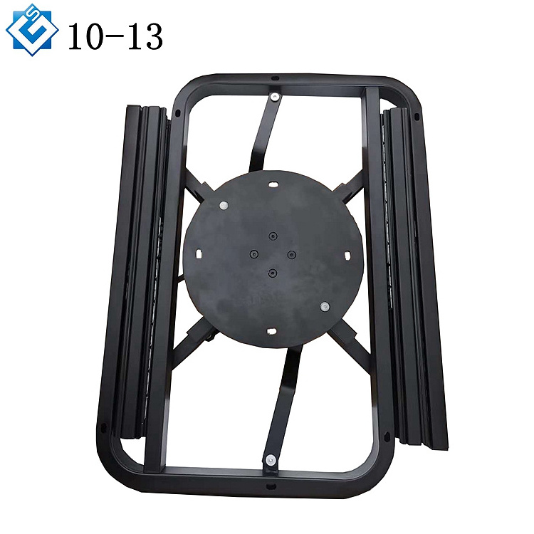 Multi-functional furniture butterfly transformable mechanism square table converting into round table folding extend frame