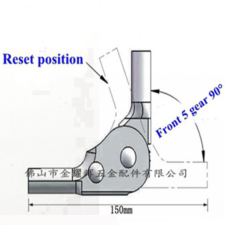 Folding Hardware Sofa Arm Connector Sofa Bed Mechanism Front 5 Dear 90 Degree Adjustable Different Angle Ratchet Locking Hinge