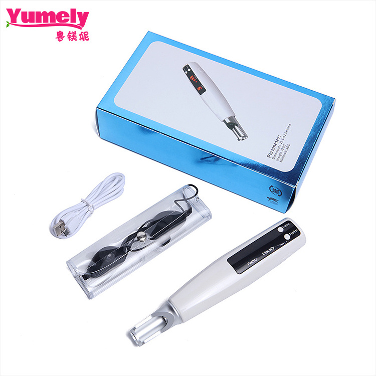 Portable blue/red light tattoo mole freckle removal  picosecond laser pen