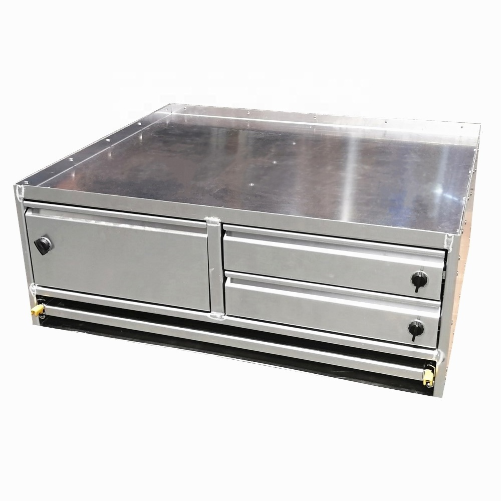 Custom Waterproof Metal Aluminum Ute Toolbox With Full Dog Box for Pickup And Truck