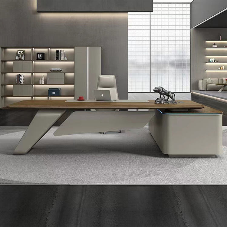 Luxury  Furniture Executive Leather Desk  Boss  Desk L Shape  Director office furniture modern design