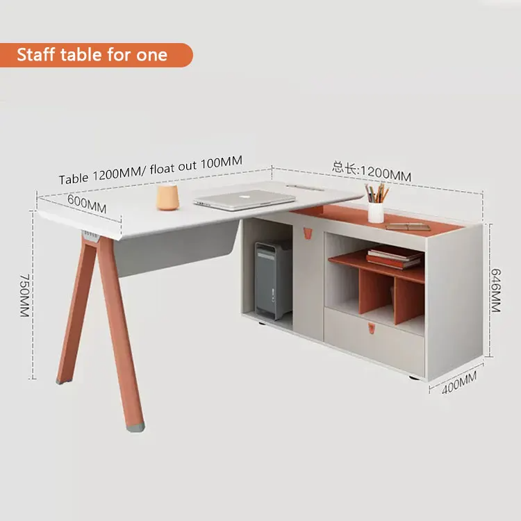 Liyu furniture White screen double unilateral staff desk Two-person workstation MDF Modular Staff Desk