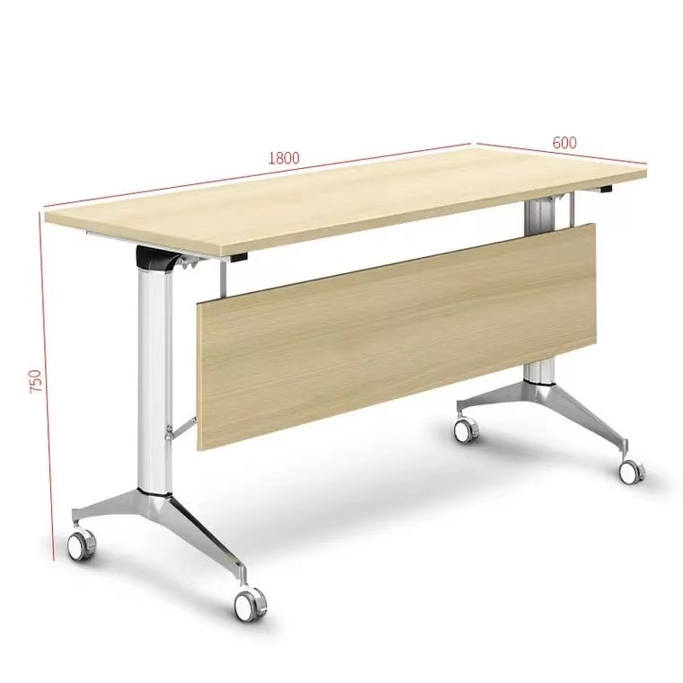 Liyu The Latest 2024 Foldable Table for school Stackable Wooden Conference Folding Desk Table office Training Table