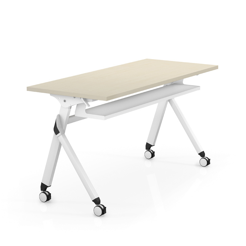 Liyu furniture school Durable Commercial folding table with casters for office Modular Folding Training Table